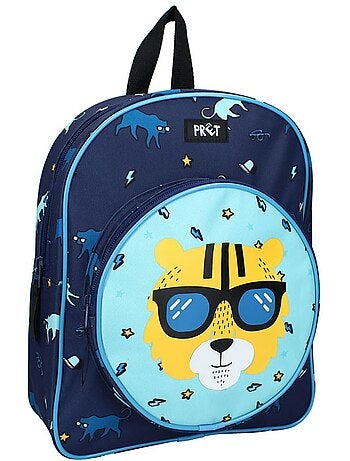 Kinderrugzak Pret 'Tiger' marineblauw 30 cm vak met ritssluiting