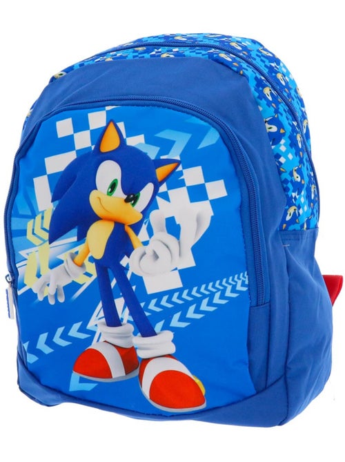 Kinderrugzak Sonic met vak met ritssluiting 38 cm - Kiabi
