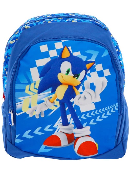 Kinderrugzak Sonic met vak met ritssluiting 38 cm - Kiabi