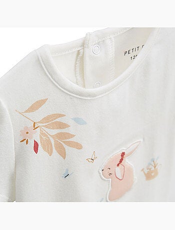Kinderset bestaande uit een praline T-shirt en legging