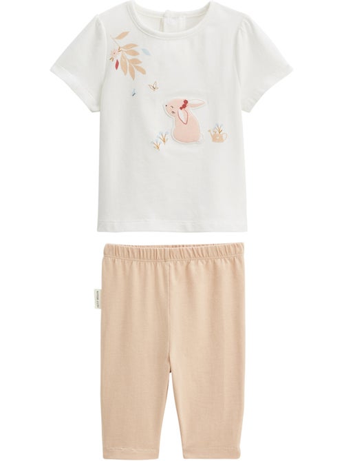 Kinderset bestaande uit een praline T-shirt en legging - Kiabi