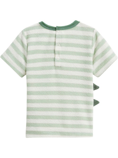 Kinderset: T-shirt en korte broek van badstof met een grappige Crocro-print. - Kiabi