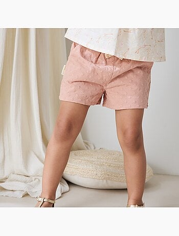 Kindershorts met engelse borduurmotieven, zomerpoëzie