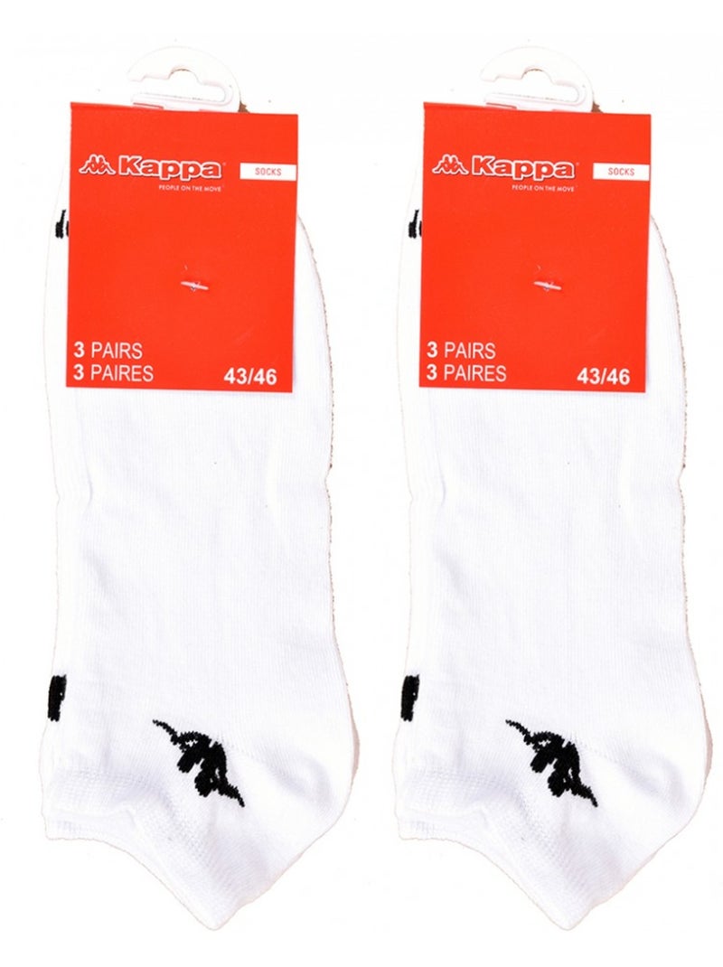 Kindersokken KAPPA Korte Tiges - Set van 6 Multicolor - Kiabi
