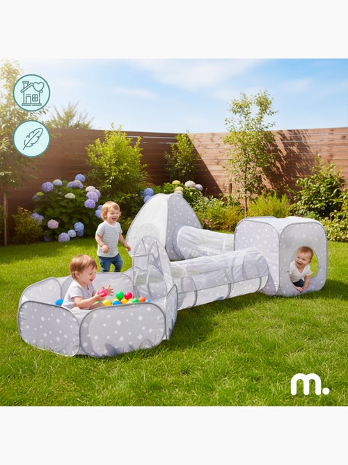 Kinderspeeltent 5-in-1 pop-up 2 tenten 2 tunnels ballenbak mamabrum - Kiabi Kinderspeeltent 5-in-1 pop-up 2 tenten 2 tunnels ballenbak mamabrum - Kiabi