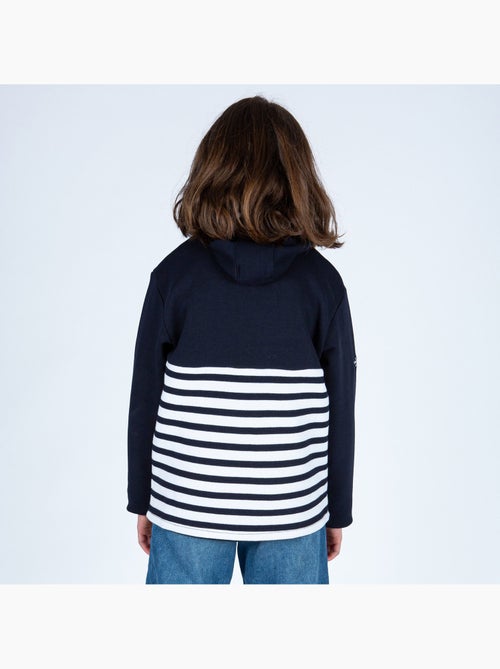 Kindersweatshirt van katoen 'breizh océan', rechtgesneden fleecejack - Kiabi Kindersweatshirt van katoen 'breizh océan', rechtgesneden fleecejack - Kiabi
