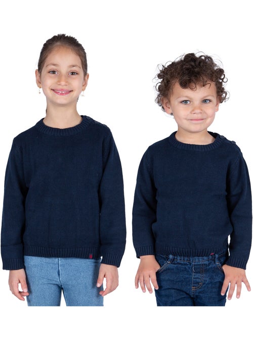 Kindertrui 'Breizh Océan' met Bretonse strepen, dikke katoenen trui voor jongens en meisjes. - Kiabi Kindertrui 'Breizh Océan' met Bretonse strepen, dikke katoenen trui voor jongens en meisjes. - Kiabi