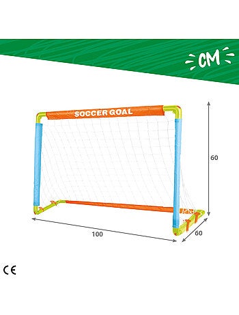 Kindervoetbaldoel met bal, pomp en haringen - speelzone!