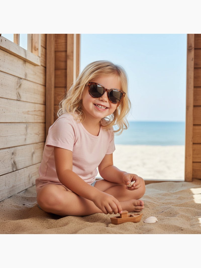 Kinderzonnebrillen categorie 3 Bruin - Kiabi