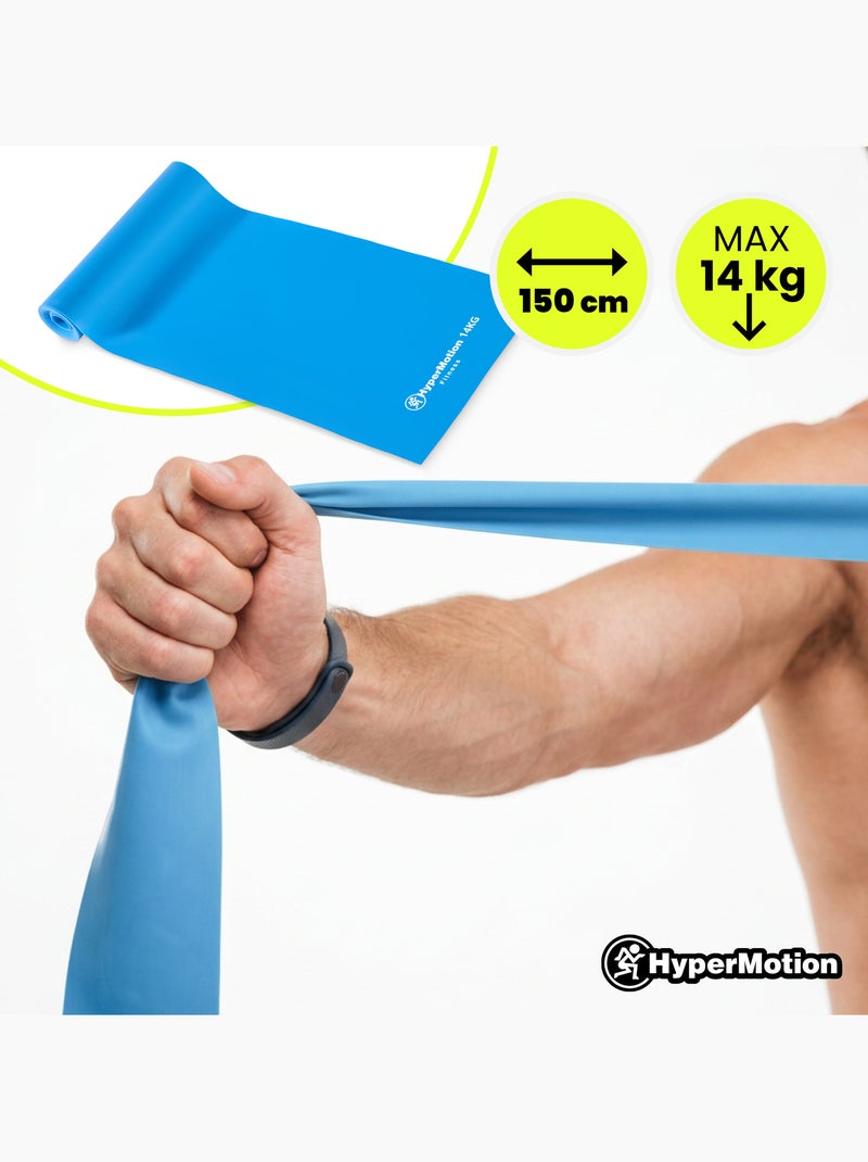 Kit 4 bandes de résistance hommes hypermotion 14 à 28 kg musculation Noir - Kiabi