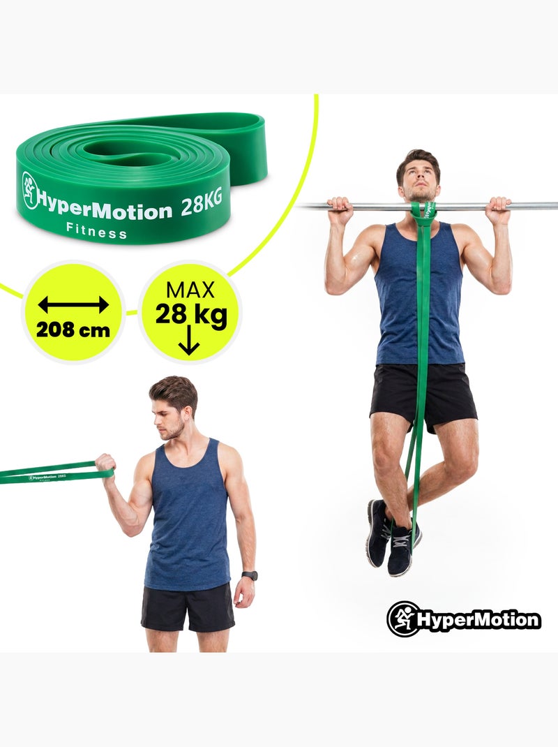 Kit 4 bandes de résistance hommes hypermotion 14 à 28 kg musculation Noir - Kiabi