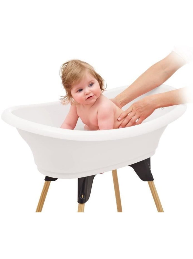 Kit baignoire vasco blanc muguet : baignoire + pieds + tuyau de vidange - thermobaby Blanc - Kiabi