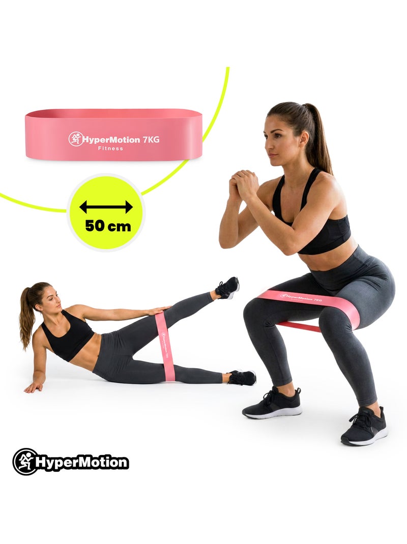Kit de 3 bandes de résistance femmes hypermotion 7 kg avec sac de rangement Rouge - Kiabi