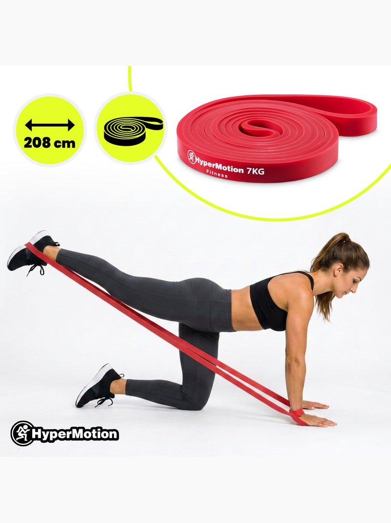 Kit de 3 bandes de résistance femmes hypermotion 7 kg avec sac de rangement Rouge - Kiabi