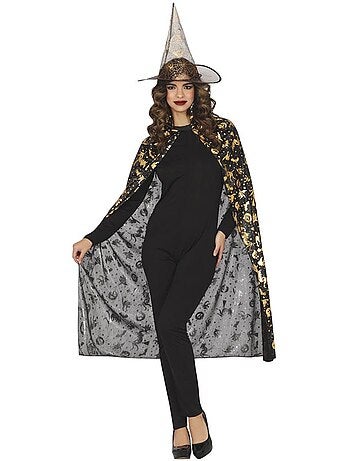 Kit de costume de sorcière : chapeau et cape 110 cm