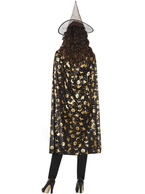 Kit de costume de sorcière : chapeau et cape 110 cm - Kiabi