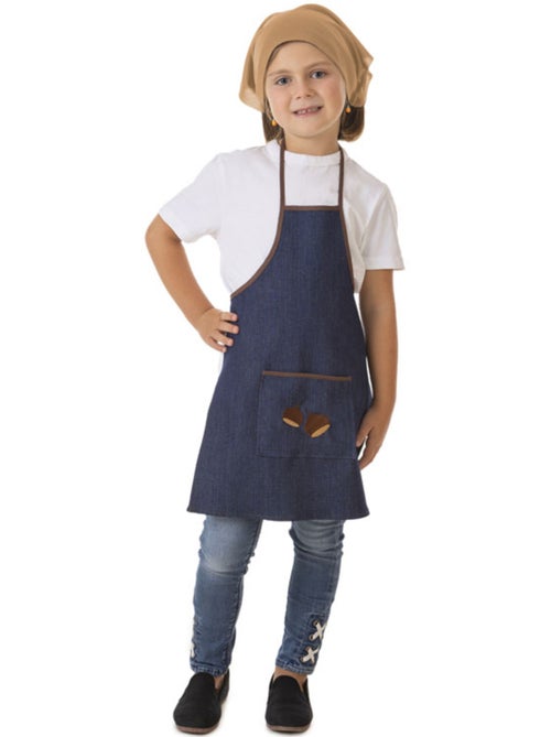 Kit de costume de vendeur de châtaignes (jeans) : tablier et foulard - Kiabi