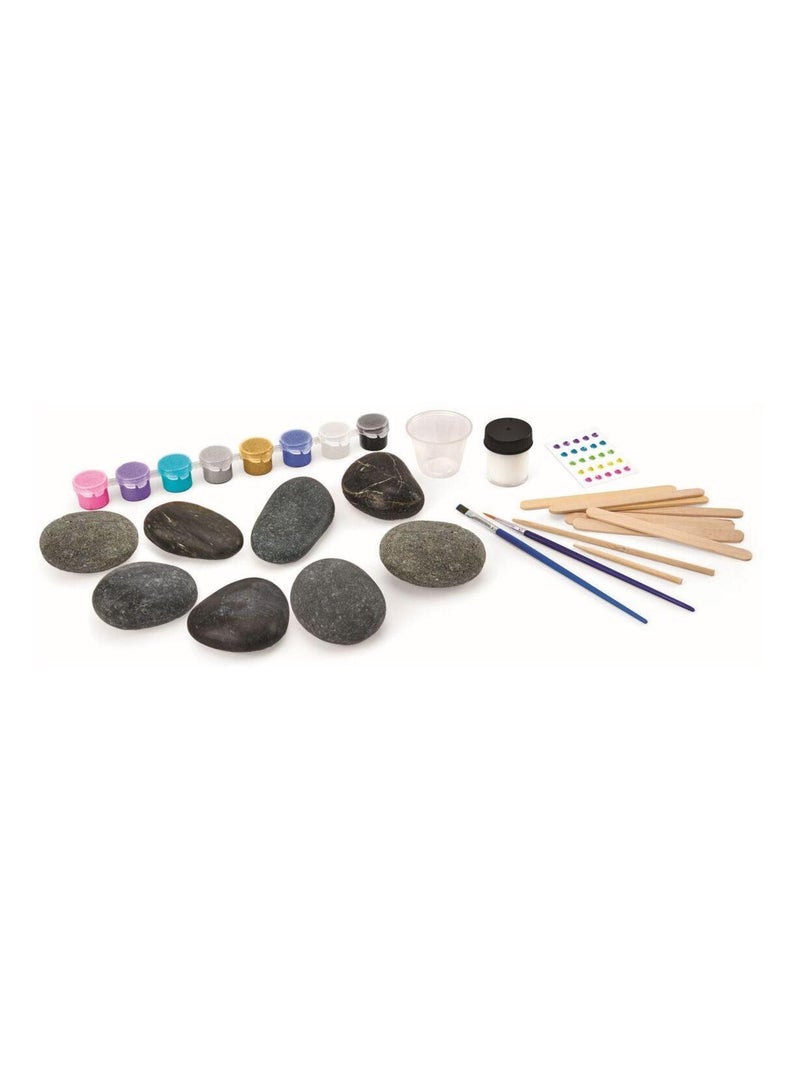 Kit de création artistique sur pierres avec effet métallique Multicolore - Kiabi