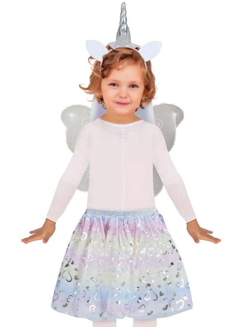 Kit Licorne : Bandeau, ailes et tutu Multicolore - Kiabi