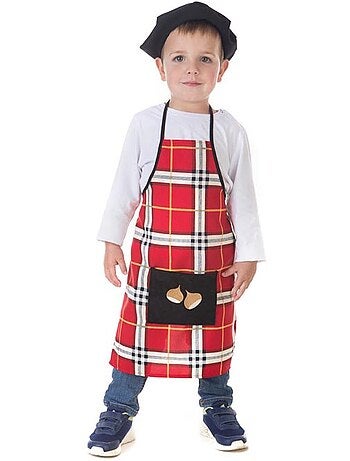 Kit ou costume de vendeur de châtaignes (à carreaux)