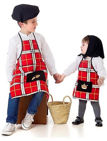 Kit ou costume de vendeur de châtaignes (à carreaux)