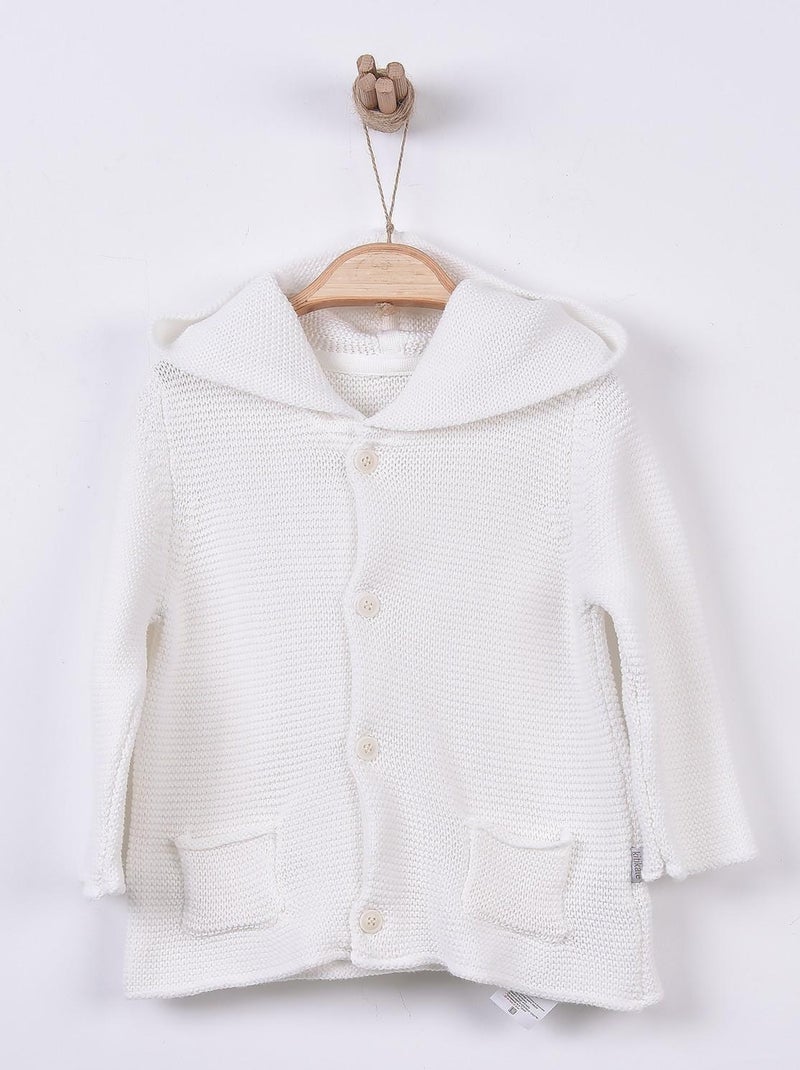 Kitikate | cardigan bébé en tricot Ecru - Kiabi
