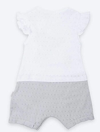 Kitikate | combishort bébé en coton jacquard biologique doris