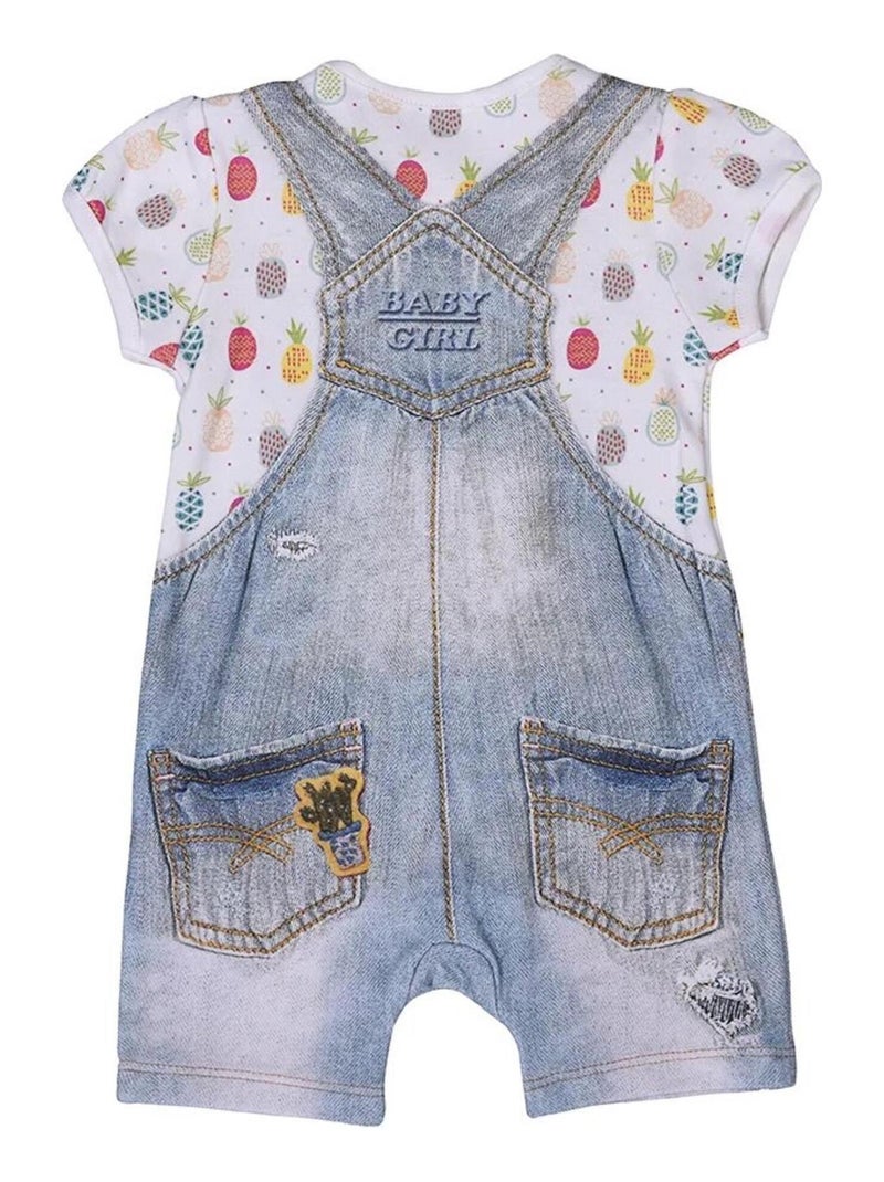 Kitikate | combishort bébé fille  pinea Multicolore - Kiabi