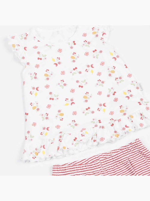 Kitikate | ensemble t-shirt et short bébé cerise - Kiabi Kitikate | ensemble t-shirt et short bébé cerise - Kiabi