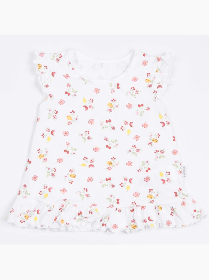 Kitikate | ensemble t-shirt et short bébé  cerise Blanc - Kiabi
