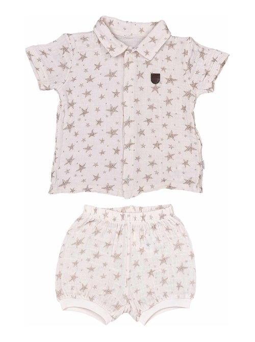 Kitikate | ensemble t-shirt et short bébé sacha - Kiabi Kitikate | ensemble t-shirt et short bébé sacha - Kiabi