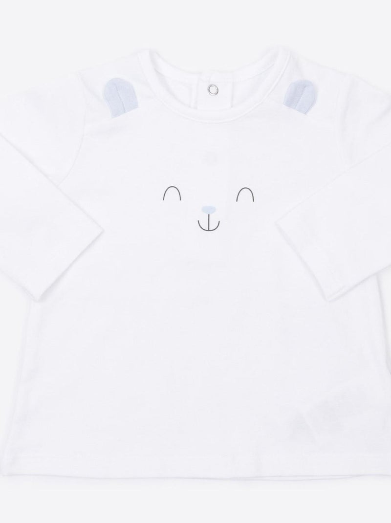 Kitikate | pyjama bébé 2 pièces  lapin Bleu - Kiabi
