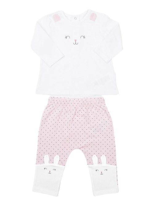 Kitikate | pyjama bébé 2 pièces lapin - Kiabi Kitikate | pyjama bébé 2 pièces lapin - Kiabi