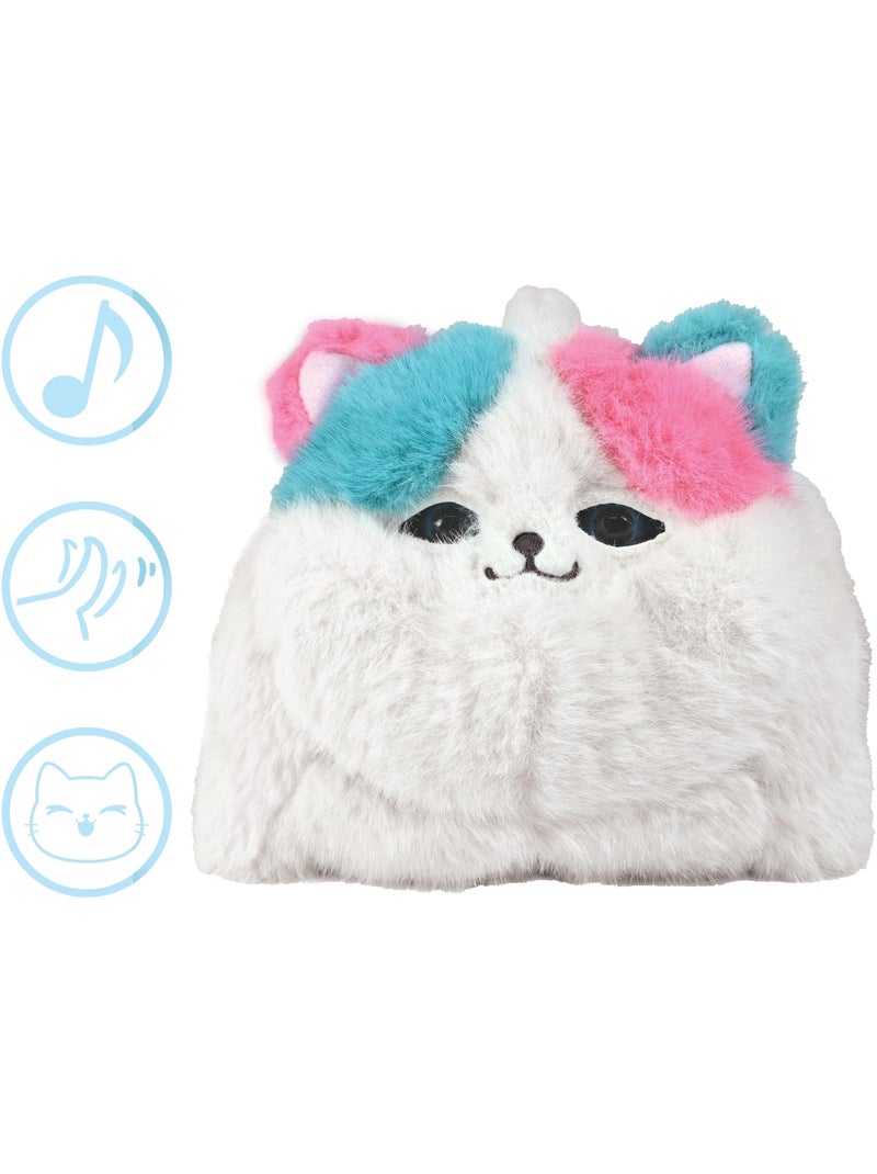 Kitp1 moka – hug-me cat, waar knuffels tot leven komen ! Wit - Kiabi