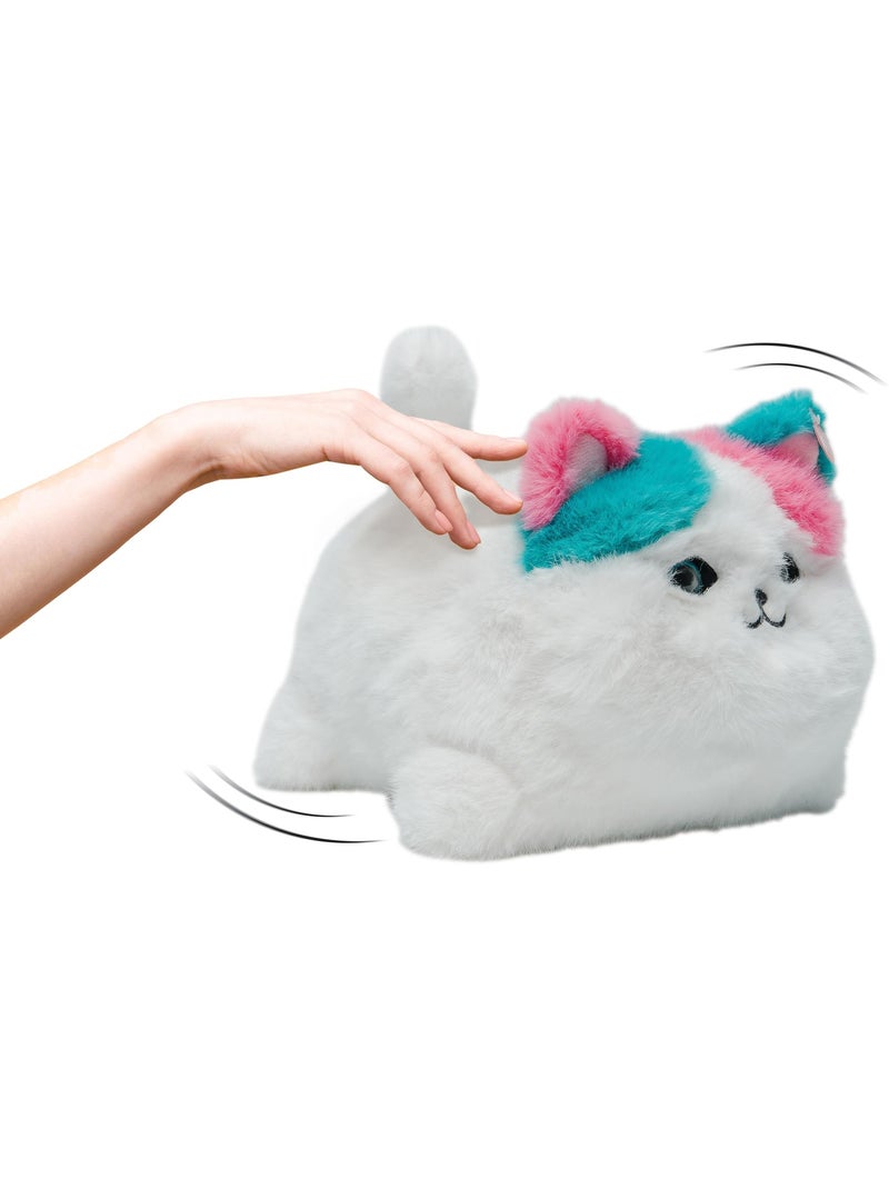 Kitp1 moka – hug-me cat, waar knuffels tot leven komen ! Wit - Kiabi