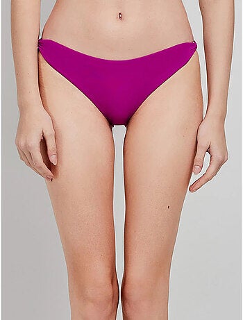 Klassieke bikini slip met knoopdetails