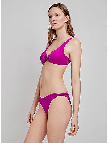 Klassieke bikini slip met knoopdetails