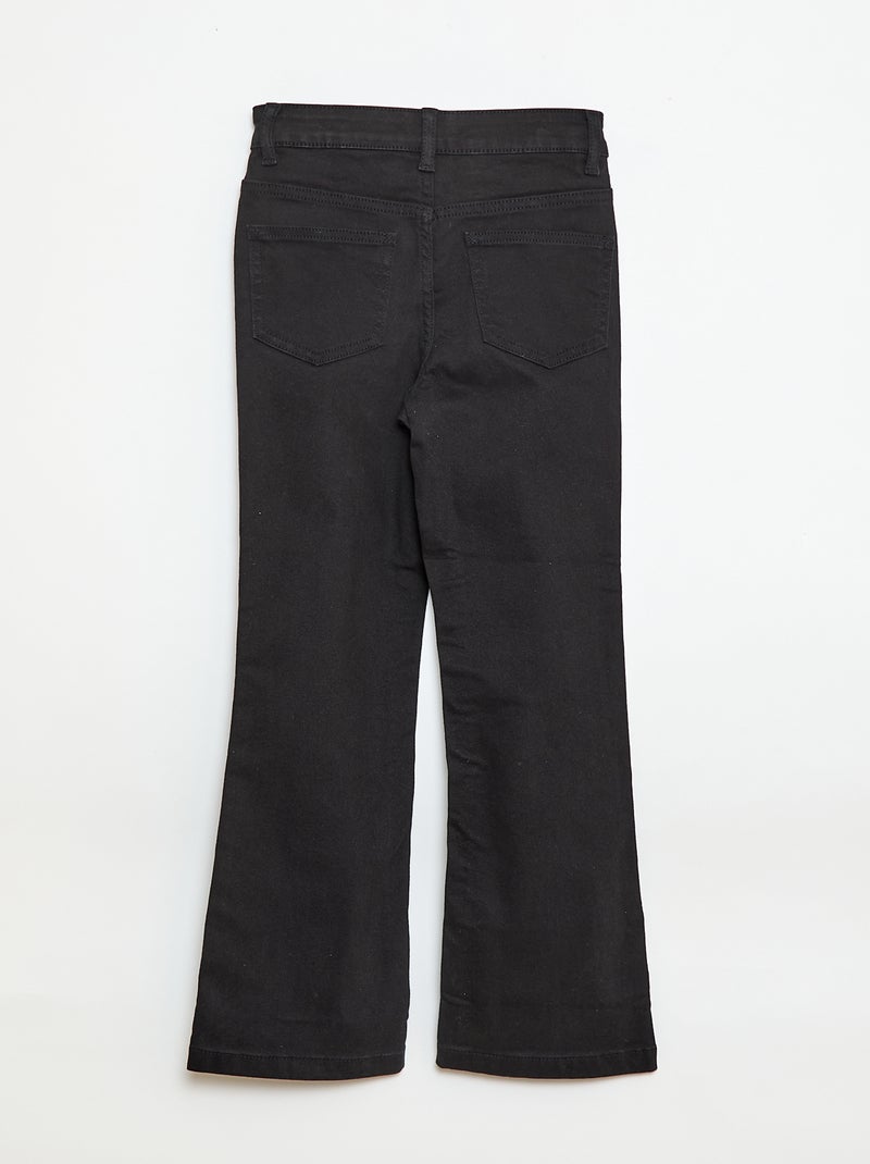Klassieke flared jeans Zwart - Kiabi