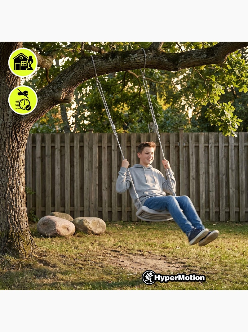 Klassieke tuinschommel hypermotion voor kinderen vanaf 3 jaar – verstelbaar en tot 50 kg Grijs - Kiabi