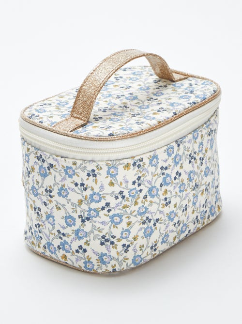 Kleine beautycase met bloemenprint - Kiabi