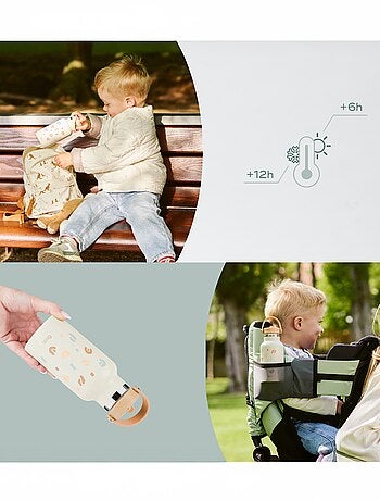 Kleine roestvrijstalen drinkfles 'Babymoov'