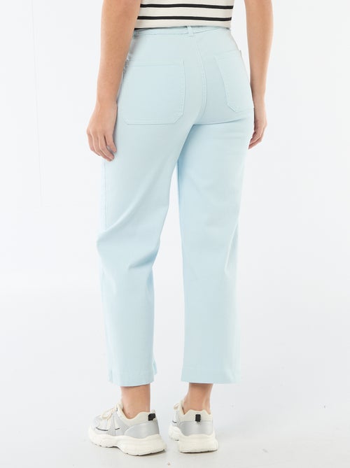 Kleurige wide leg broek - Kiabi