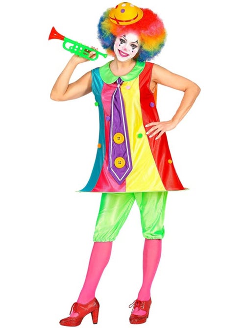 Kleurrijk clownskostuum - Kiabi