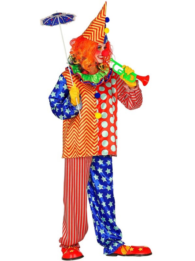 Kleurrijk clownskostuum Multicolor - Kiabi