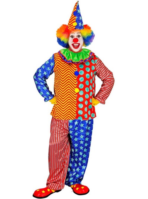 Kleurrijk clownskostuum - Kiabi