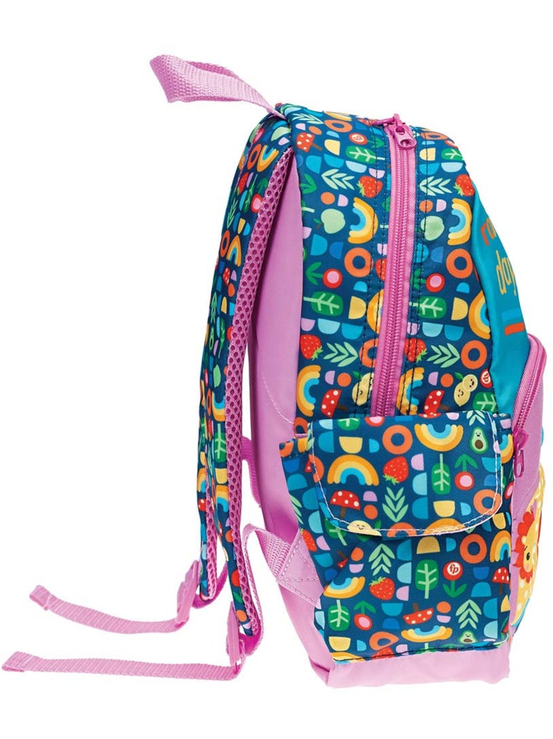 Kleuterrugzak bedrukt arc-en-lucht van synthetische stof Fisher-Price Blauw Lichtroze Grijs - Kiabi