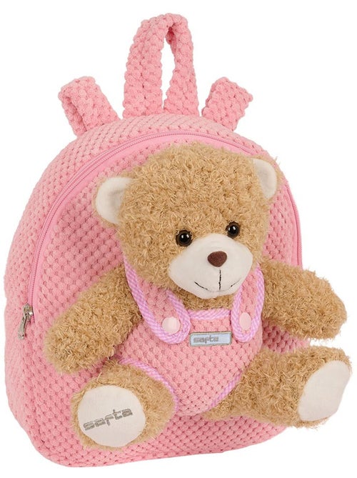 Kleuterrugzak knuffel met ourson afneembaar SAFTA - Kiabi