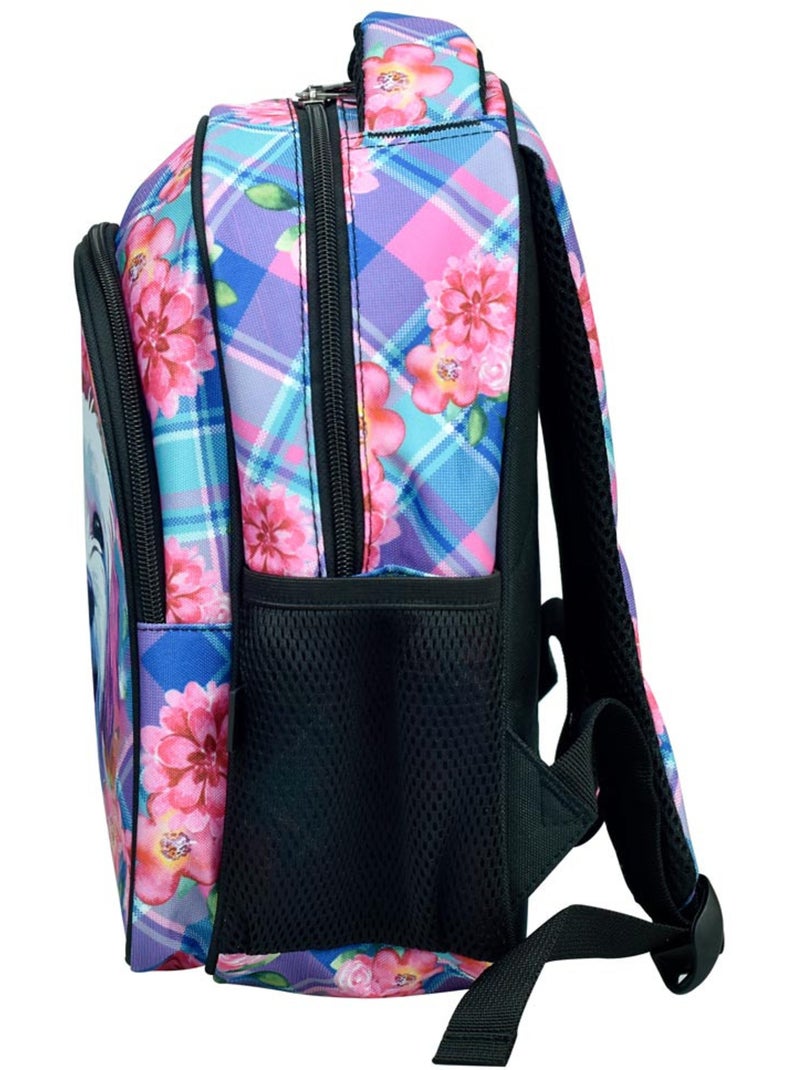 Kleuterrugzak motief chien synthetische stof BMU-BACK ME UP Wit Roze Blauw - Kiabi