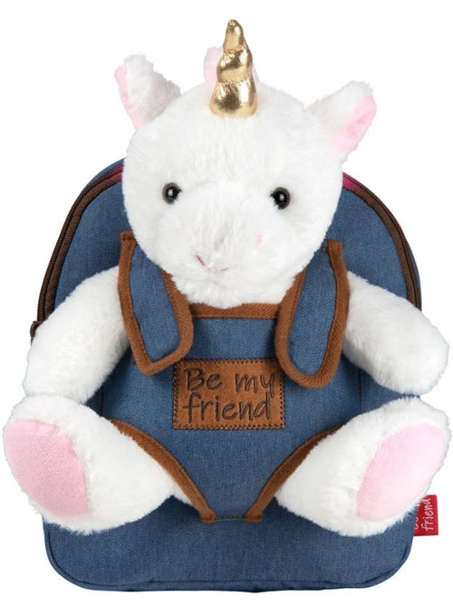 Kleuterrugzak omkeerbaar eenhoorn en knuffel CMP 25 cm - Kiabi Kleuterrugzak omkeerbaar eenhoorn en knuffel CMP 25 cm - Kiabi