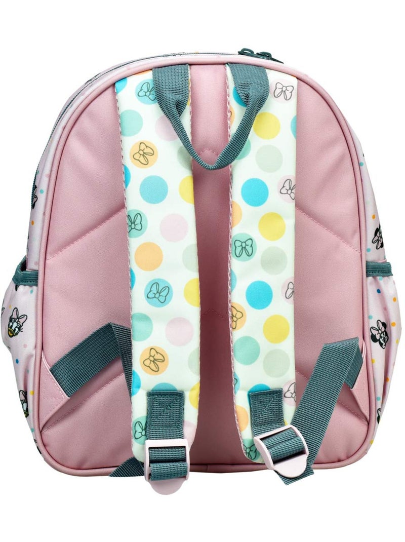 Kleuterrugzak polyester met stippen Minnie Daisy Friends Roze - Kiabi
